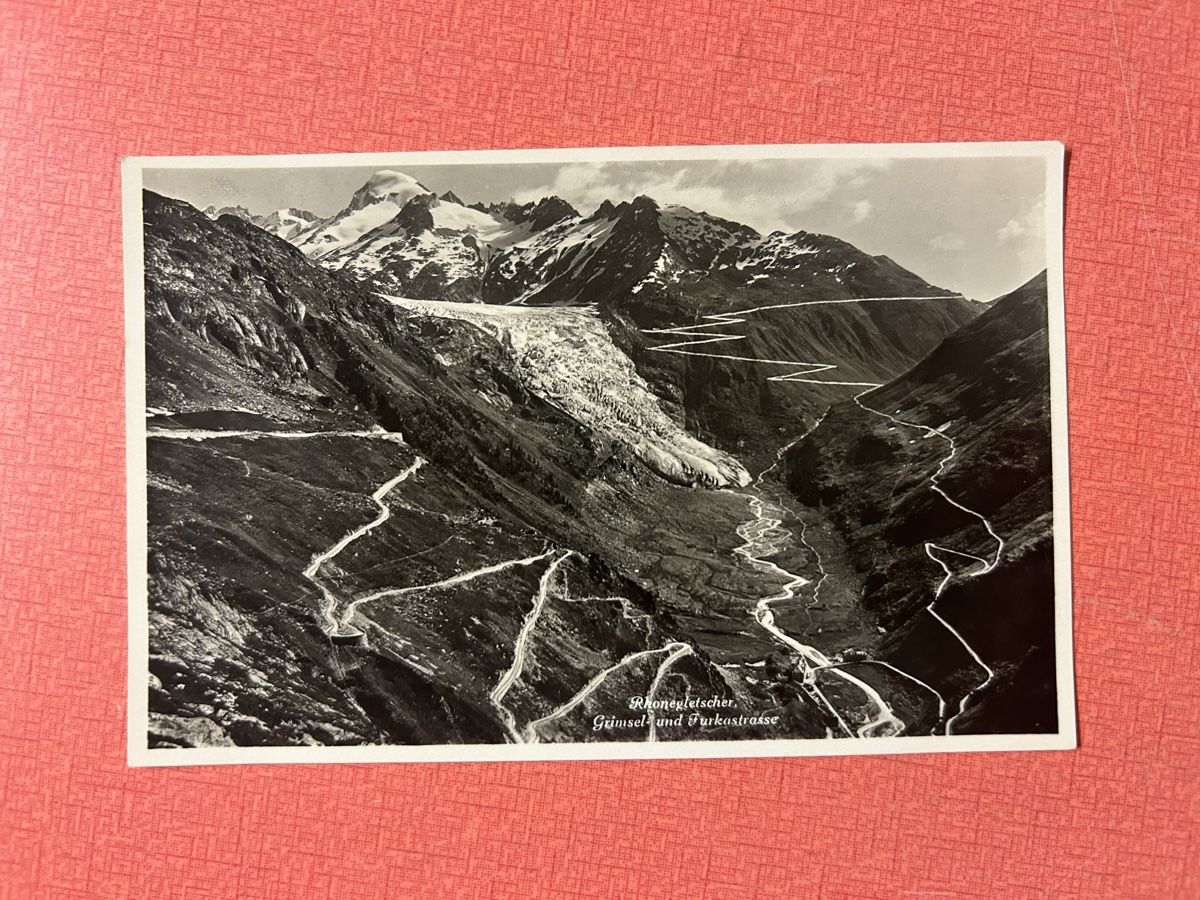 Cartoline postali: Ansichtskarte Rhonegletscher Grimsel und Furkastrasse mit St – Usato da Lanzenhäusern venduto da vic63