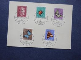 1952 Pro Juventute FDC - jede Marke glasklar gestempelt