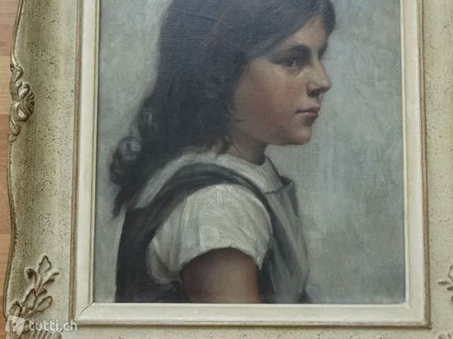 Dipinti: Mädchen_Ölbild_ Gemälde-Portrait – Usato da Näfels venduto da gil_sindamel