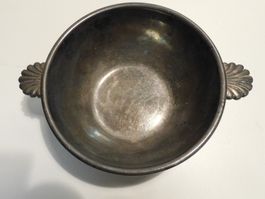 Schale versilbert gemarkt alte kleine Schale  6 cm hoch