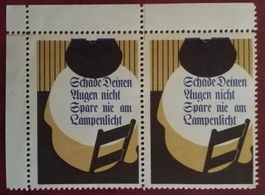 MA484) Seltene Vignette Lampenlicht im paar, postfrisch