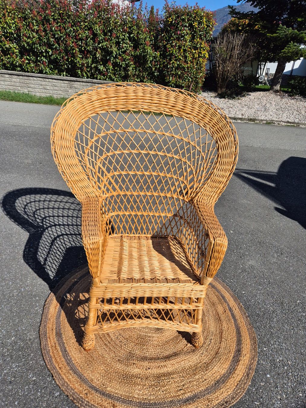Poltrone: Fauteuil éventail en osier – Usato da Fully venduto da tameab