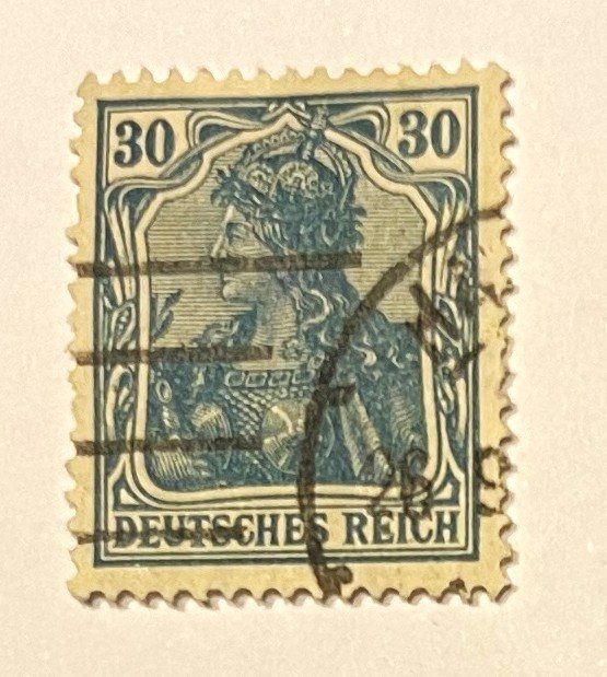 Tutti i francobolli: Deutsches Reich 30 Pfennig – Usato da Oftringen venduto da Vucki