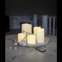 LED Stumpenkerze 5er Set mit Fernbedienung