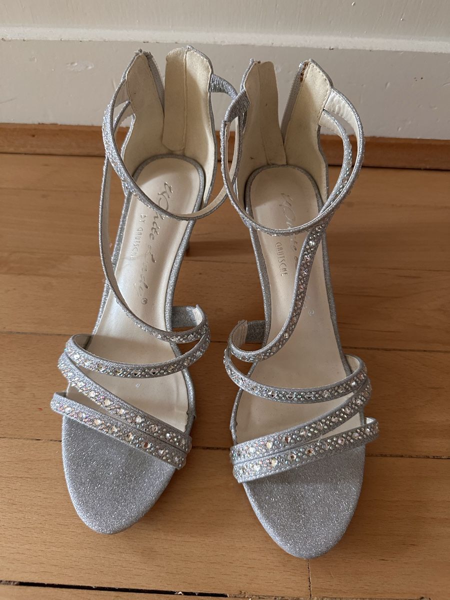 Scarpe da donna: Absatzschuhe mit Glitzer/ White Lady by Gautsche – Usato da Castrisch venduto da Vali-19 1
