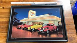 Hot Rod Bild mit Scheinwerfer Beleuchtung USA Autos