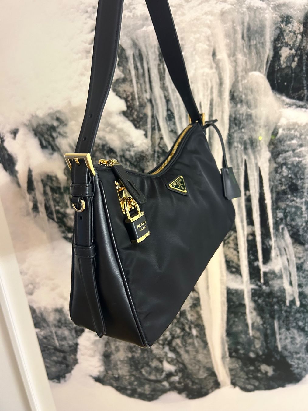 Prada Taschen für Damen: Prada Aimée Large Re-Nylon Shoulder Bag Black – Neu (gemäss Beschreibung) aus Zürich von nin11111 3
