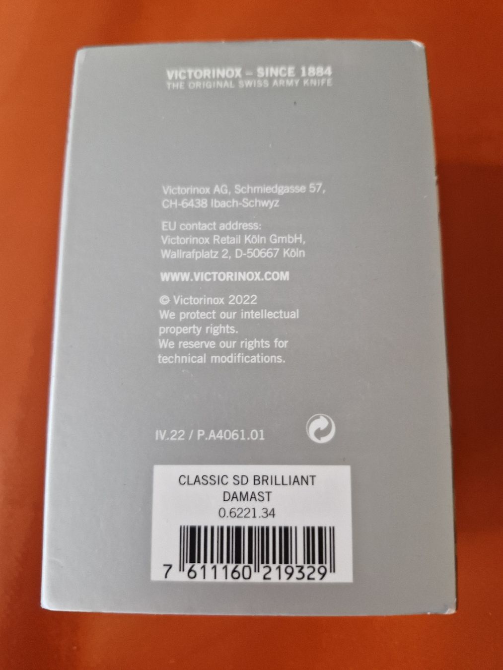 Victorinox Coltelli tascabile: Victorinox Classic SD Brilliant Damast. – Nuovo e nell'imballaggio originale da Illgau venduto da raibe 1