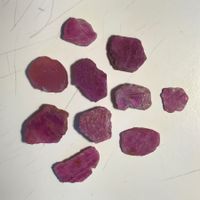 Lot 10x Rubin Rohsteine 50 Karat aus Indien