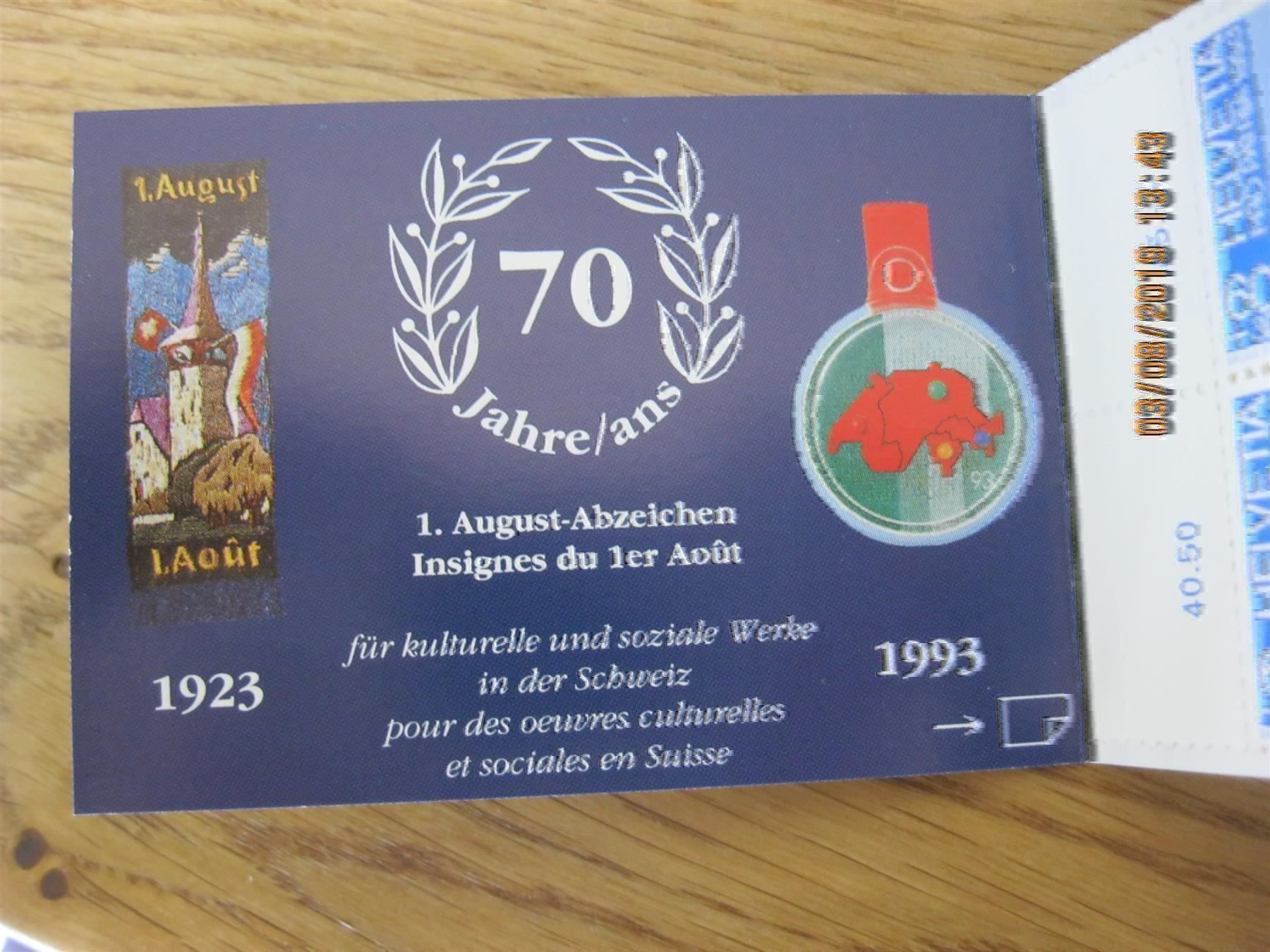 Tutti i francobolli: 1993 Pro Patria Markenheft Postfrisch – Nuovo (secondo la descrizione) da Affoltern am Albis venduto da Andrezc 2