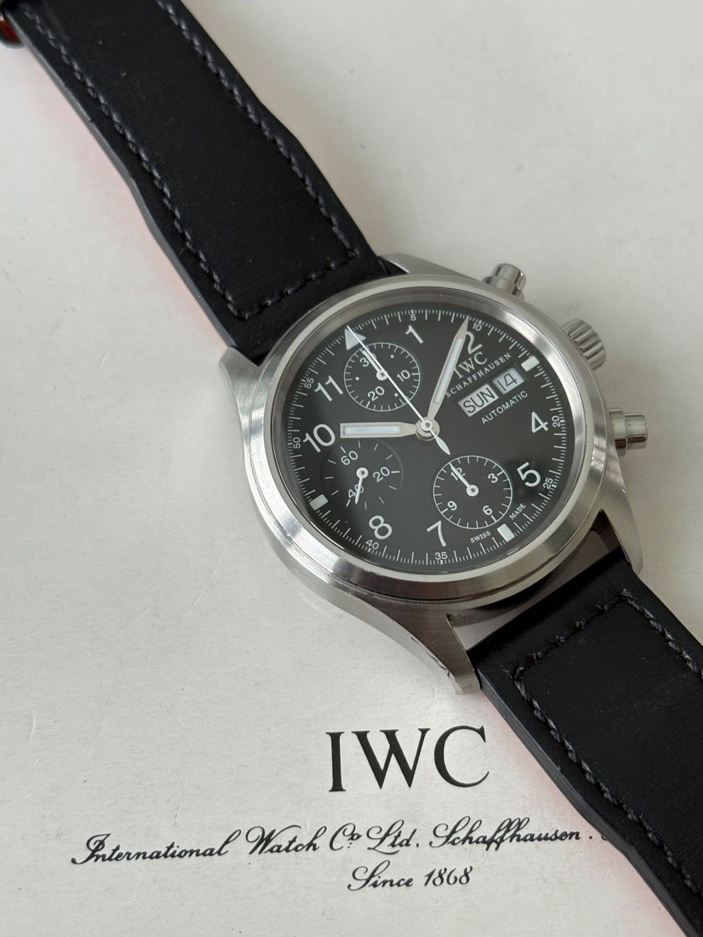 IWC Uhren: IWC Flieger Chronograph IW370603 – Gebraucht aus Birsfelden von Mynos 5