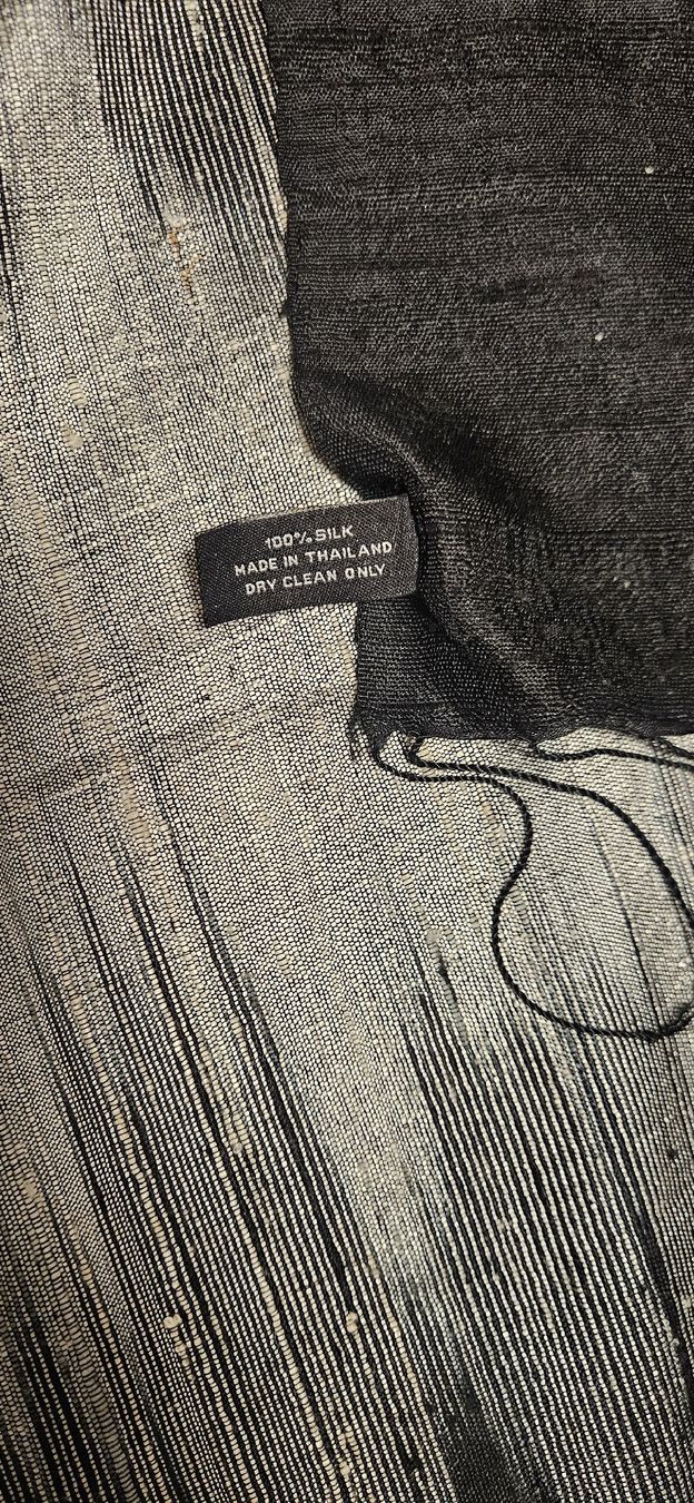 Foulard & Sciarpe: Schal Jim Thompson 100% Seide schwarz/silber gemustert – Nuovo (secondo la descrizione) da Luzern venduto da mon_vr75 3