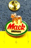MACK US- BULLDOG LOGO TRUCK LKW PIN GLASIERT GOLDIG