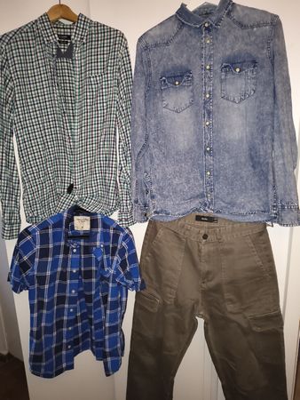 Set 3 chemises S avec pantalon 38 collection privée top Zust