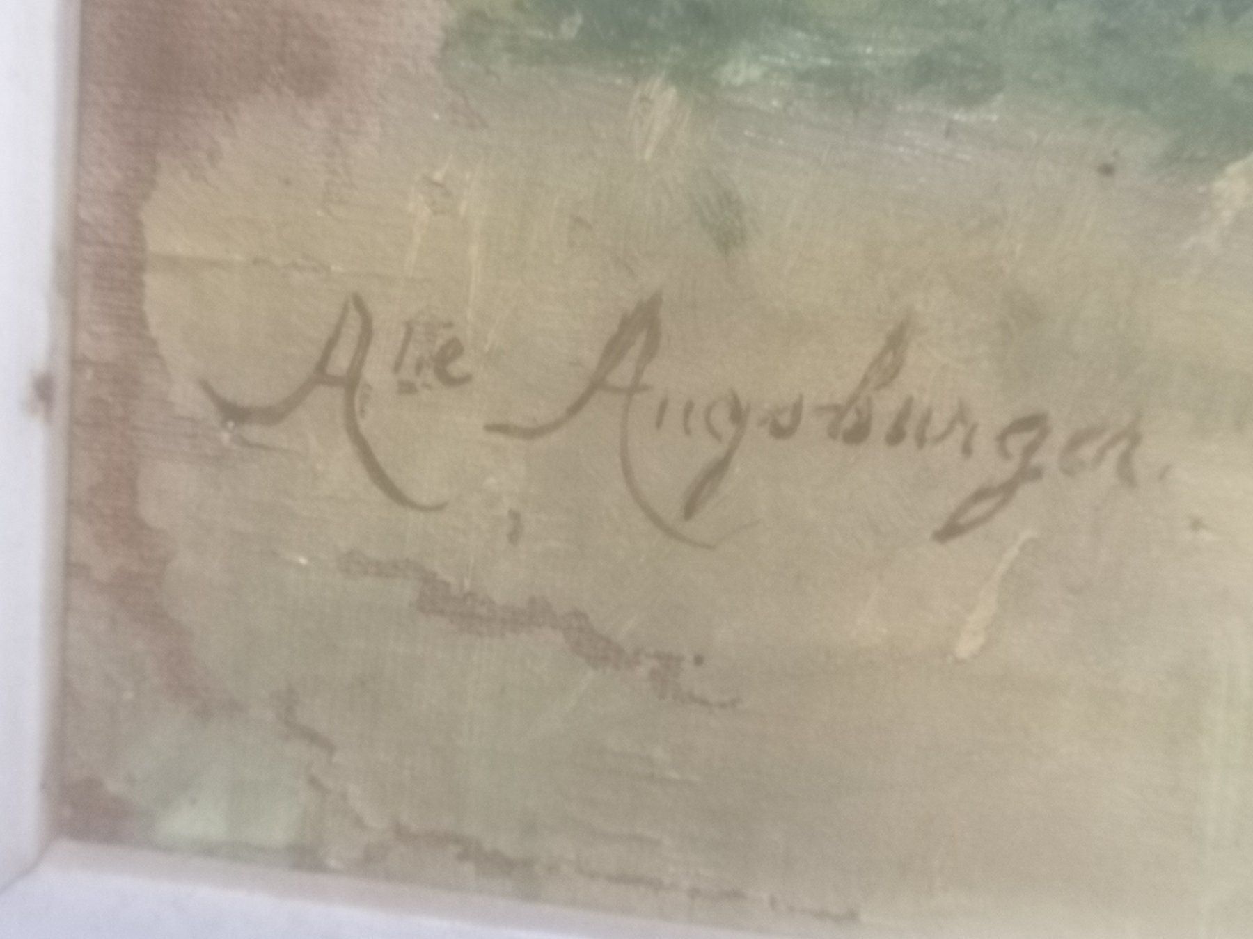 Dipinti: HUILE SUR TOILE SIGNÉE AUGSBURGER – Usato da Genève venduto da Qanil77 1