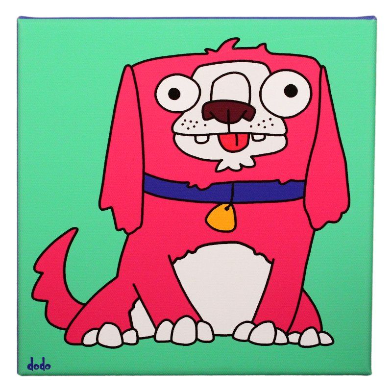 Foto & Immagini: Lustiges Comic Leinwandbild " Hund #205 " – Nuovo e nell'imballaggio originale da Winterthur venduto da Dfreudo