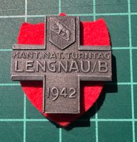 TURNER ABZEICHEN 1942 LENGNAU/B, Kant. Nat. Turntag Abz.