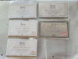 Barbie silkstone 5 certificats d'authenticité