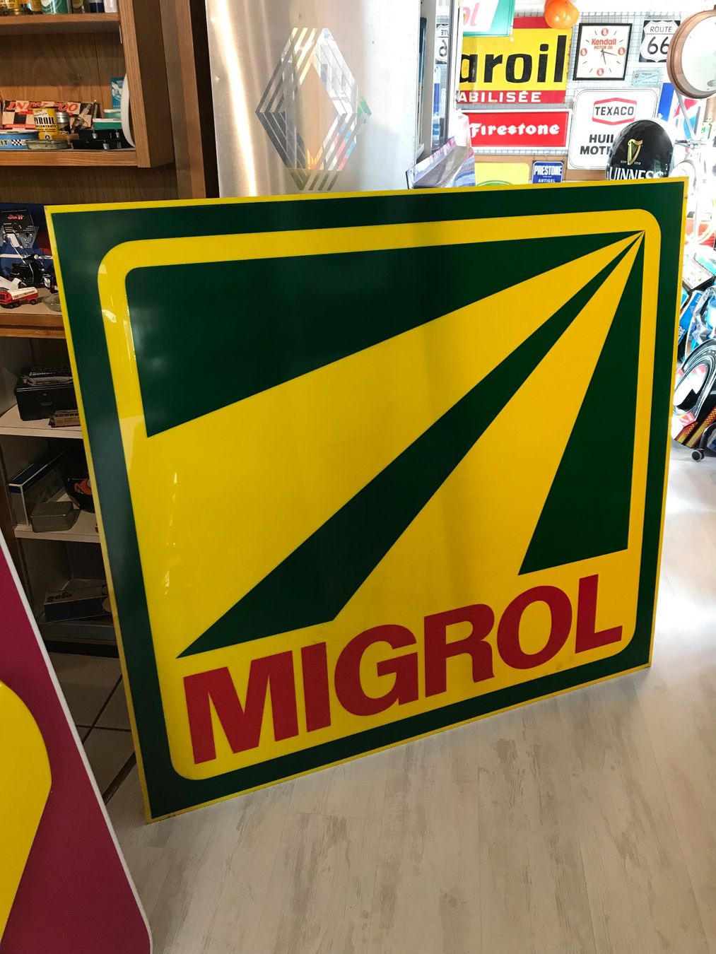 Ecriteaux: Migrol - Leuchtreklame-Schild – D'occasion à Erlinsbach par Stu-ff 2