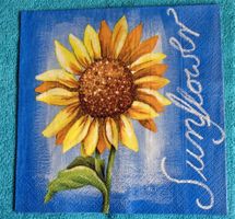2 Servietten Sunflower blau