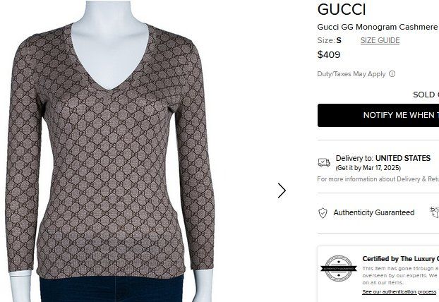 Gucci Pullover & Sweatshirts: Gucci Pullover / pull .L – Gebraucht aus Collonges von Auganien 7