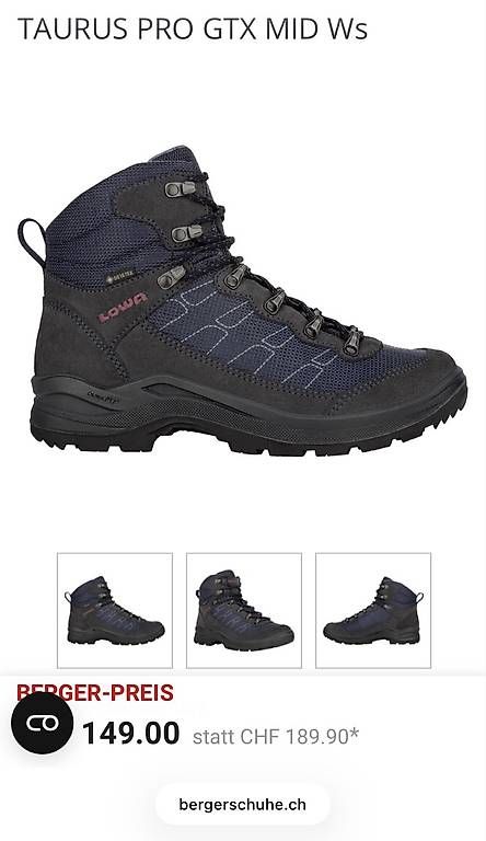 Lowa Scarpe da donna: Lowa TAURUS PRO GTX MID Ws Grösse 41 – Nuovo (secondo la descrizione) da Scharnachtal venduto da als_py8g
