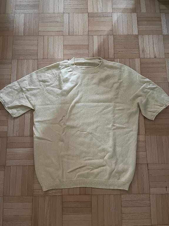 Pulls & Sweat-shirts: Pullover kurzarm buttergelb Grösse S, 100% Wolle – D'occasion à Zürich par rit_g825