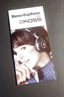 Original Katalog KOSS, Komplettprogramm, um 1979