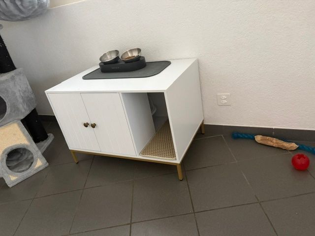 Cucce & Letti: Meuble pour chat Relaxdays + litière – Usato da Dompierre FR venduto da Laetitia1999 1