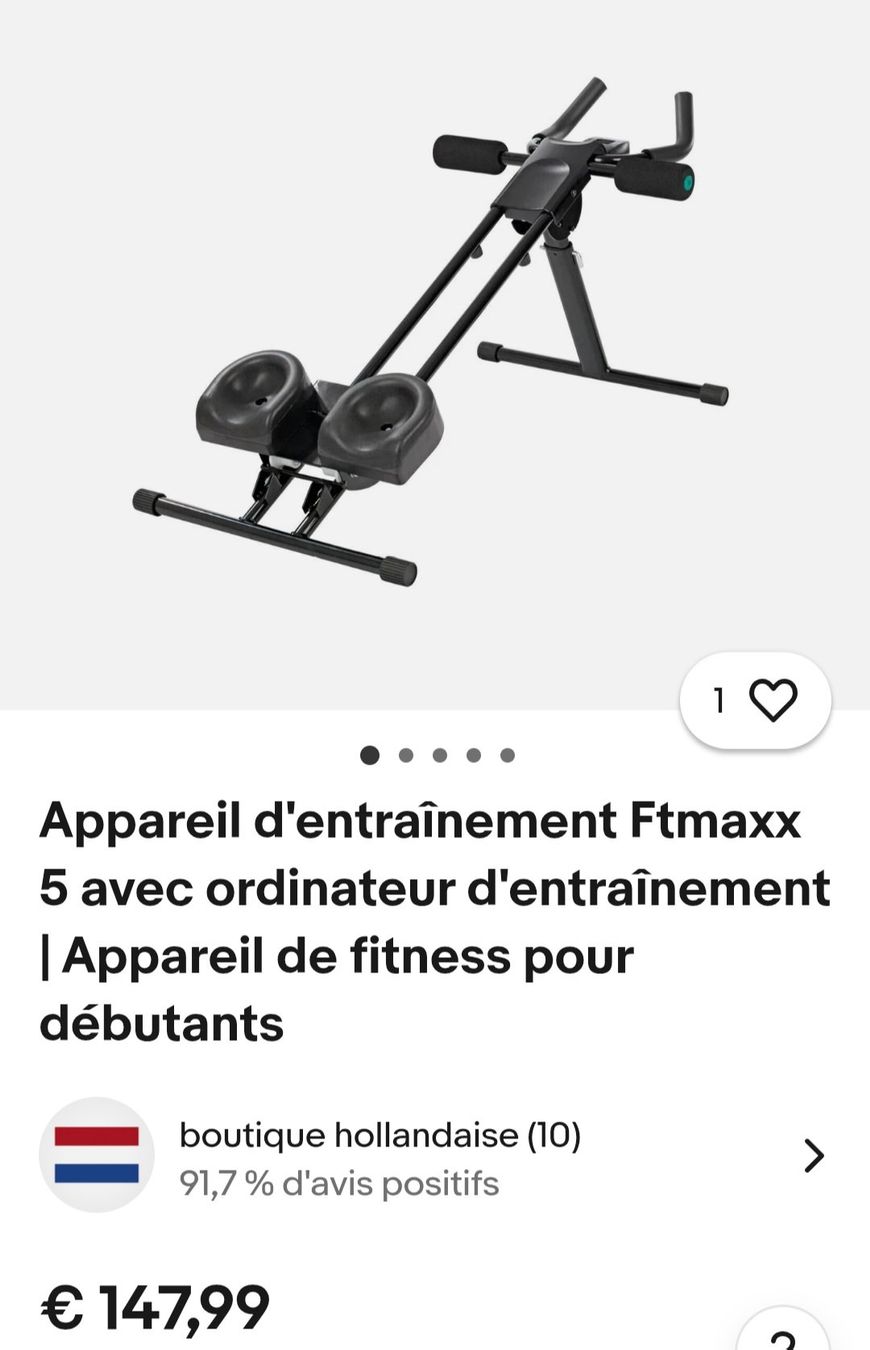 Hometrainer: Appareil musculation abdos et dos – Usato da Forel (Lavaux) venduto da Labradoritedoree74