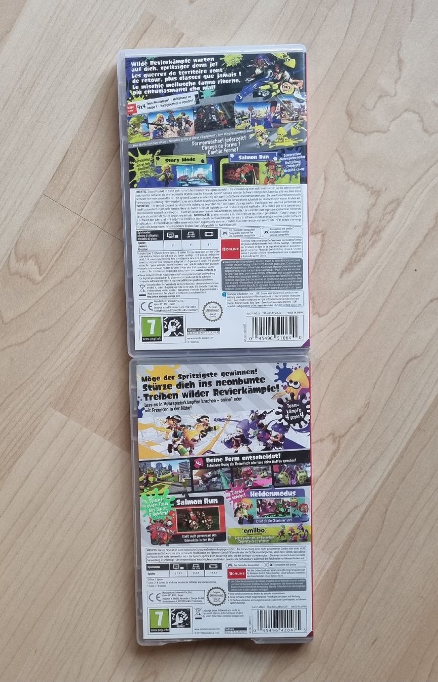 Nintendo Spiele: Splatoon 2 & Splatoon 3 Nintendo Switch 2er-Set Bundle Game – Neu (gemäss Beschreibung) aus matzingen von 11_Eleven 2