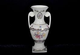 Vintage Porzellan Vase - Made in GDR - Golddekor -mit Henken