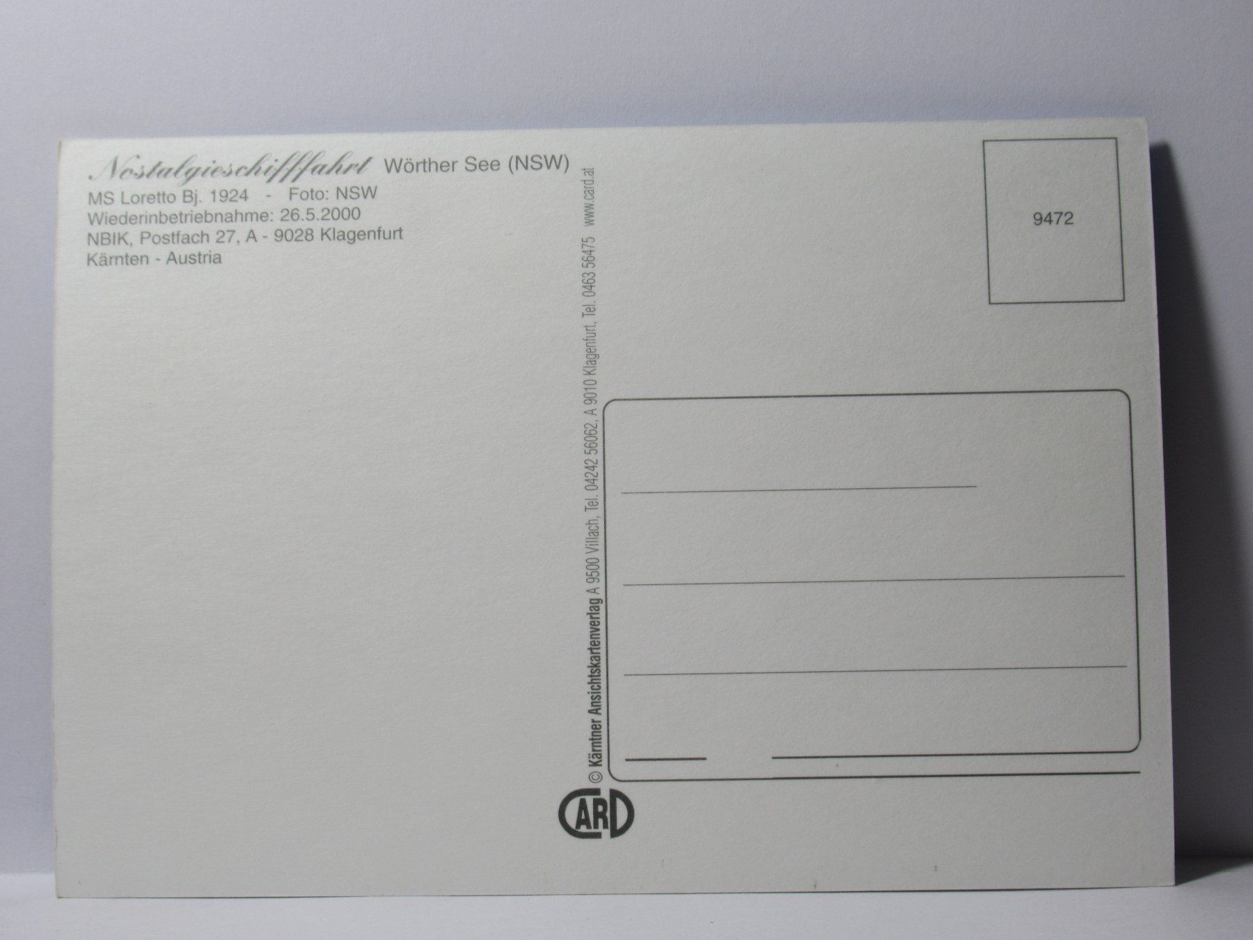 Cartoline postali: Schiff   *  Loretto  * – Nuovo (secondo la descrizione) da Grenchen venduto da Bluemchen1900 1