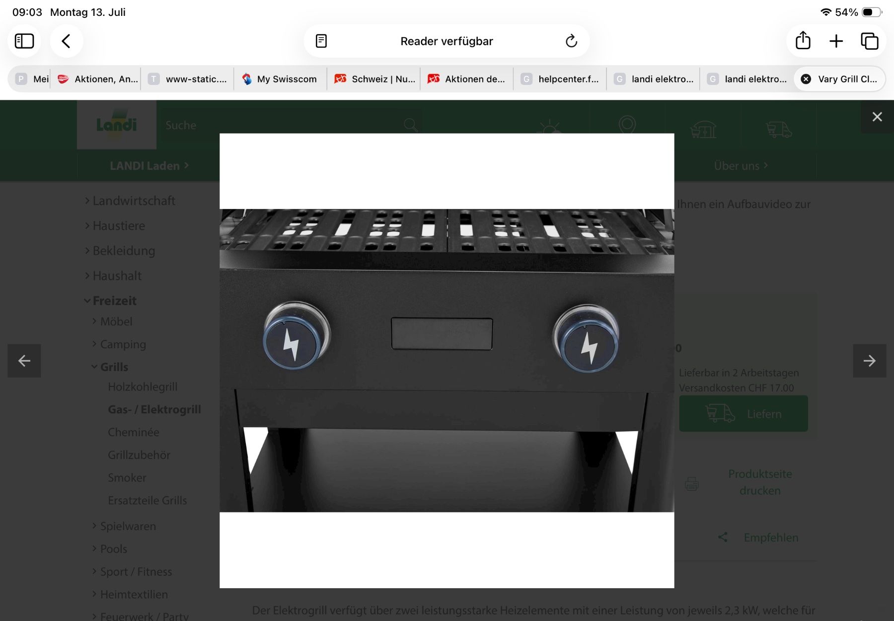 Grils: Elektrogrill Vary – D'occasion à Oensingen par welcome69 4