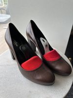Pumps braun Leder 39