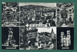 St. Gallen, Mehrbilderkarte, ungelaufen, ca. 1962