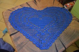 DEKO HERZ - HANDARBEIT - CM 45X29 - NEU