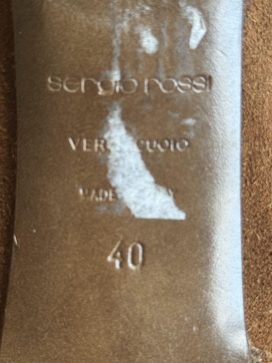 Sergio Rossi Damenschuhe: Boots Sergio Rossi en daim marron, taille 40 – Gebraucht aus Morges von sandy069 6