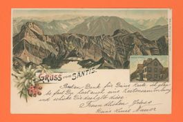 Gruss vom Säntis, gelaufen 1899! Top