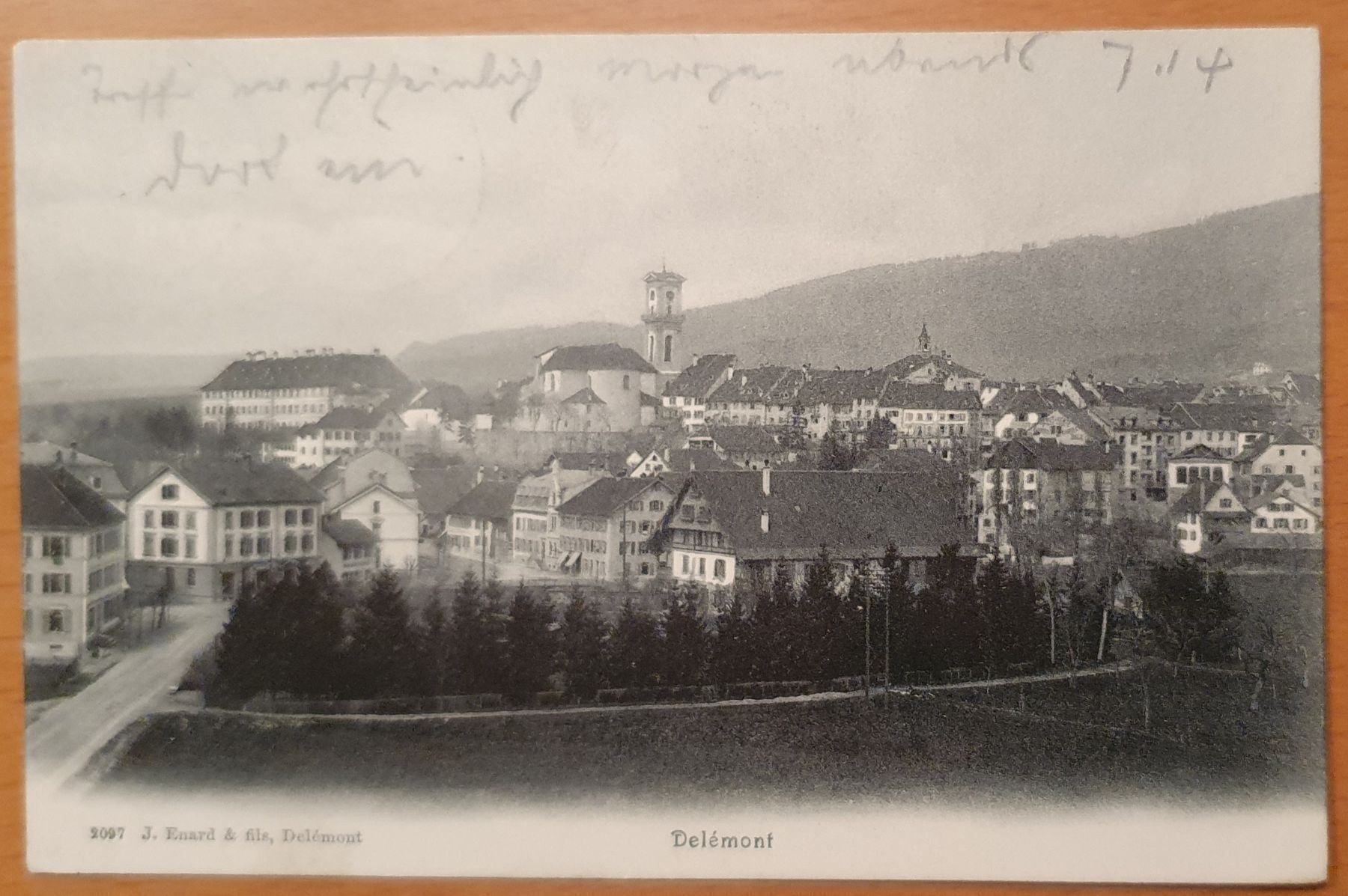 Cartoline postali: Delemont 1907 – Usato da Kreuzlingen venduto da Rschweiz1