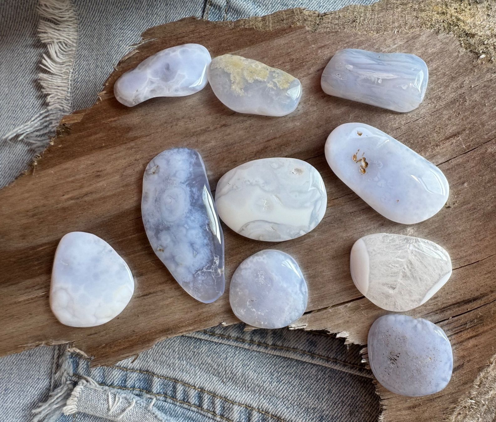 Minerali & Pietre curative: Calzedon.   top Sammlung.  schön poliert – Nuovo e nell'imballaggio originale da Leuggern venduto da gemshow 1
