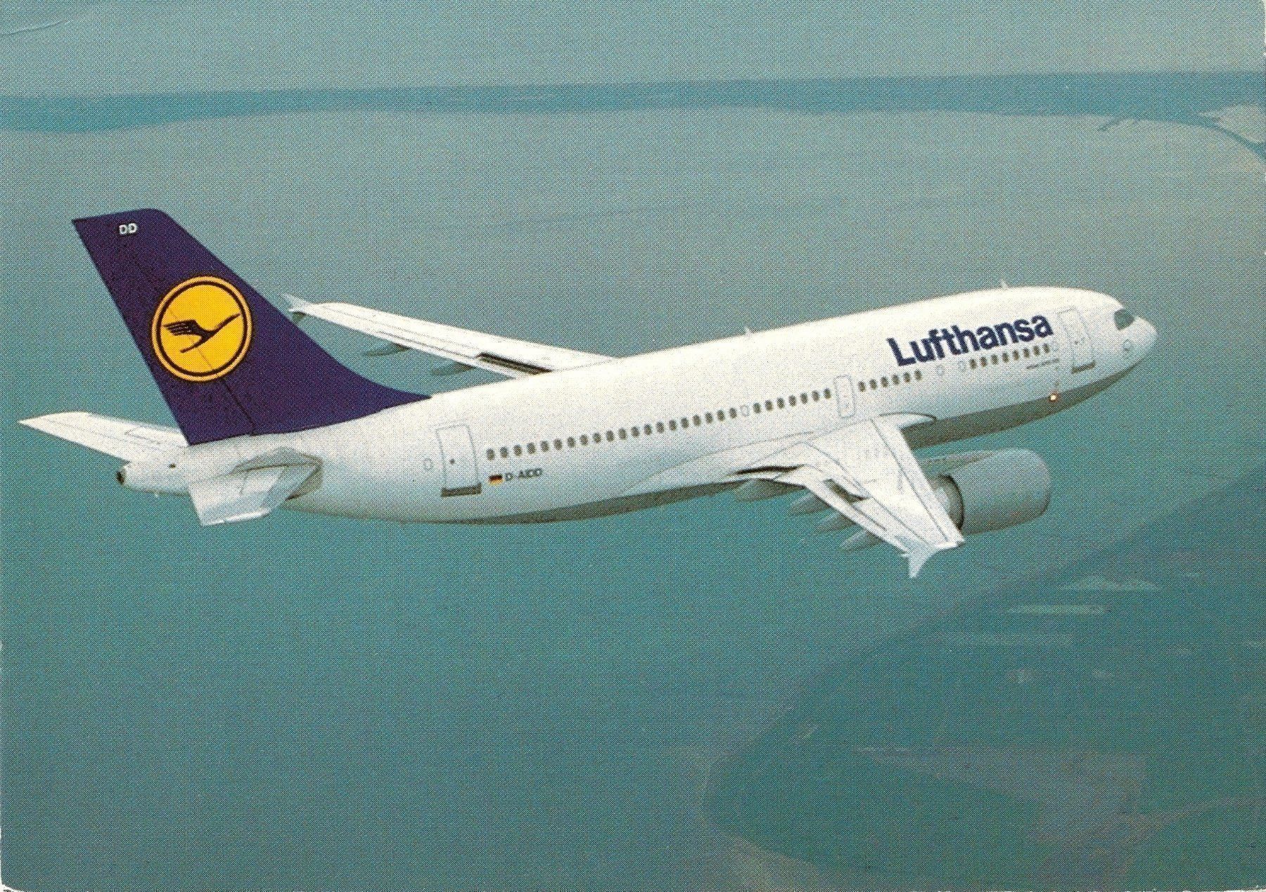 Cartes postales: Lufthansa Flugzeug Airbus A310-300, Ansichtskarte – D'occasion à zürich par parts5060