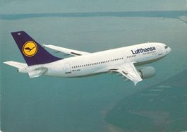 Lufthansa Flugzeug Airbus A310-300, Ansichtskarte