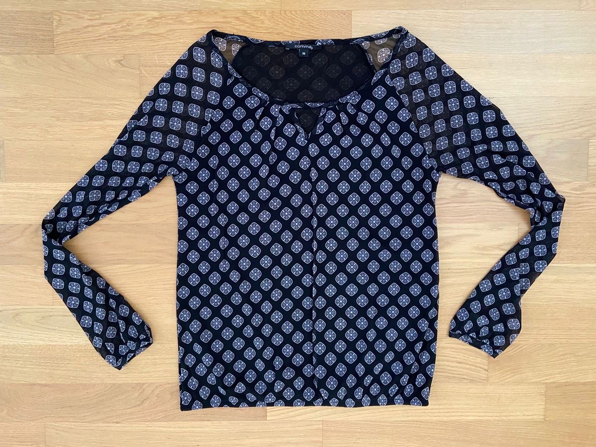 Comma Camicette: Comma Bluse, Grösse 38, Herbst Look, Top Zustand! – Nuovo (secondo la descrizione) da Sisseln AG venduto da Baslerin1981