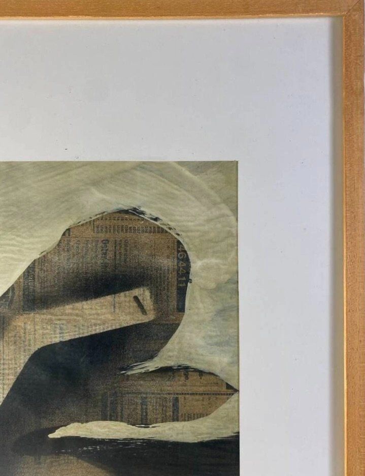 Gemälde: Mischtechnik/Collage auf Papier 1978 Handsigniert – Gebraucht aus Bruettisellen von Collector_Store 4