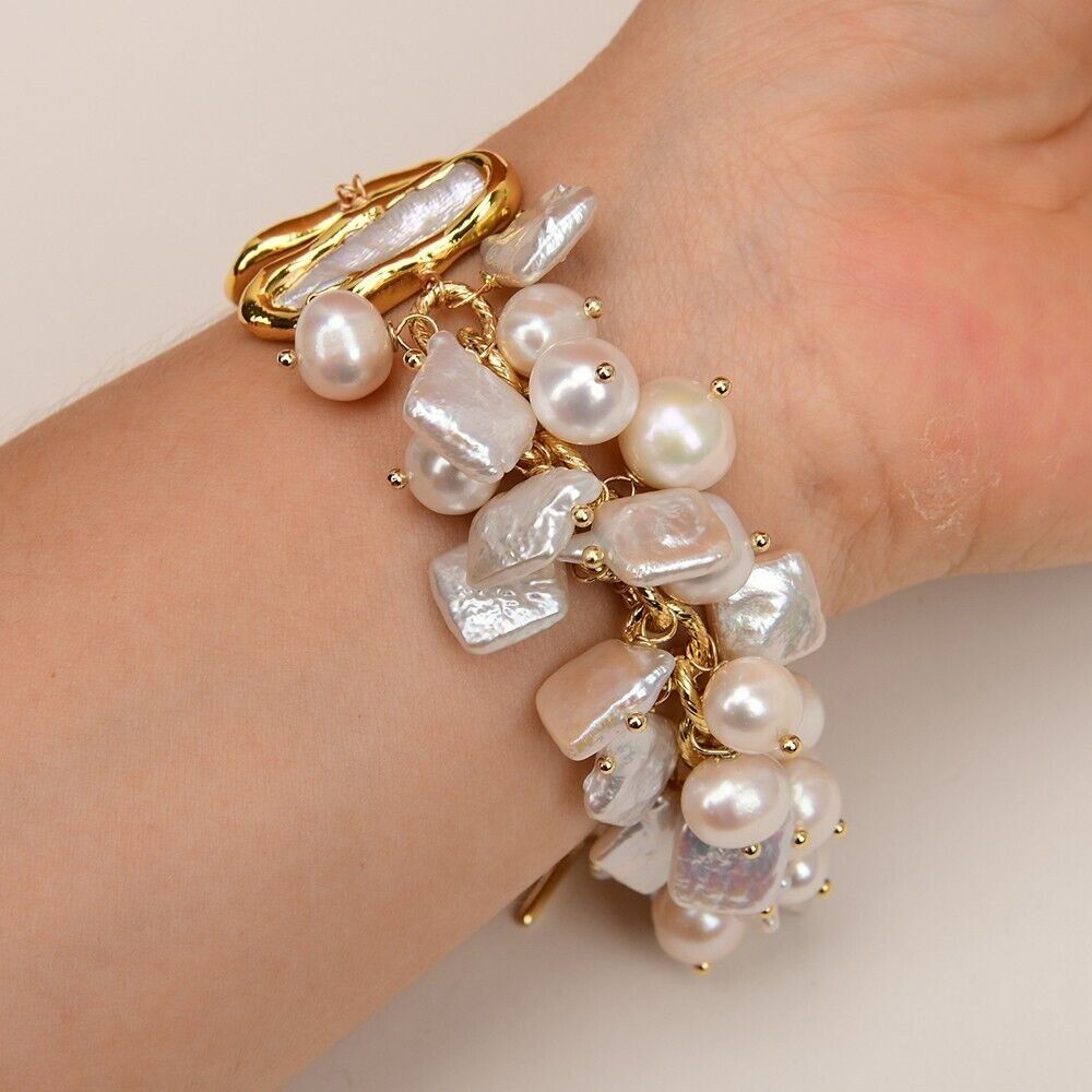 Bracciali & Braccialetti: Wunderschön Design Perlen Armband Perle Echt 20 cm Bracelet – Nuovo (secondo la descrizione) da Prilly venduto da ilyria73 5