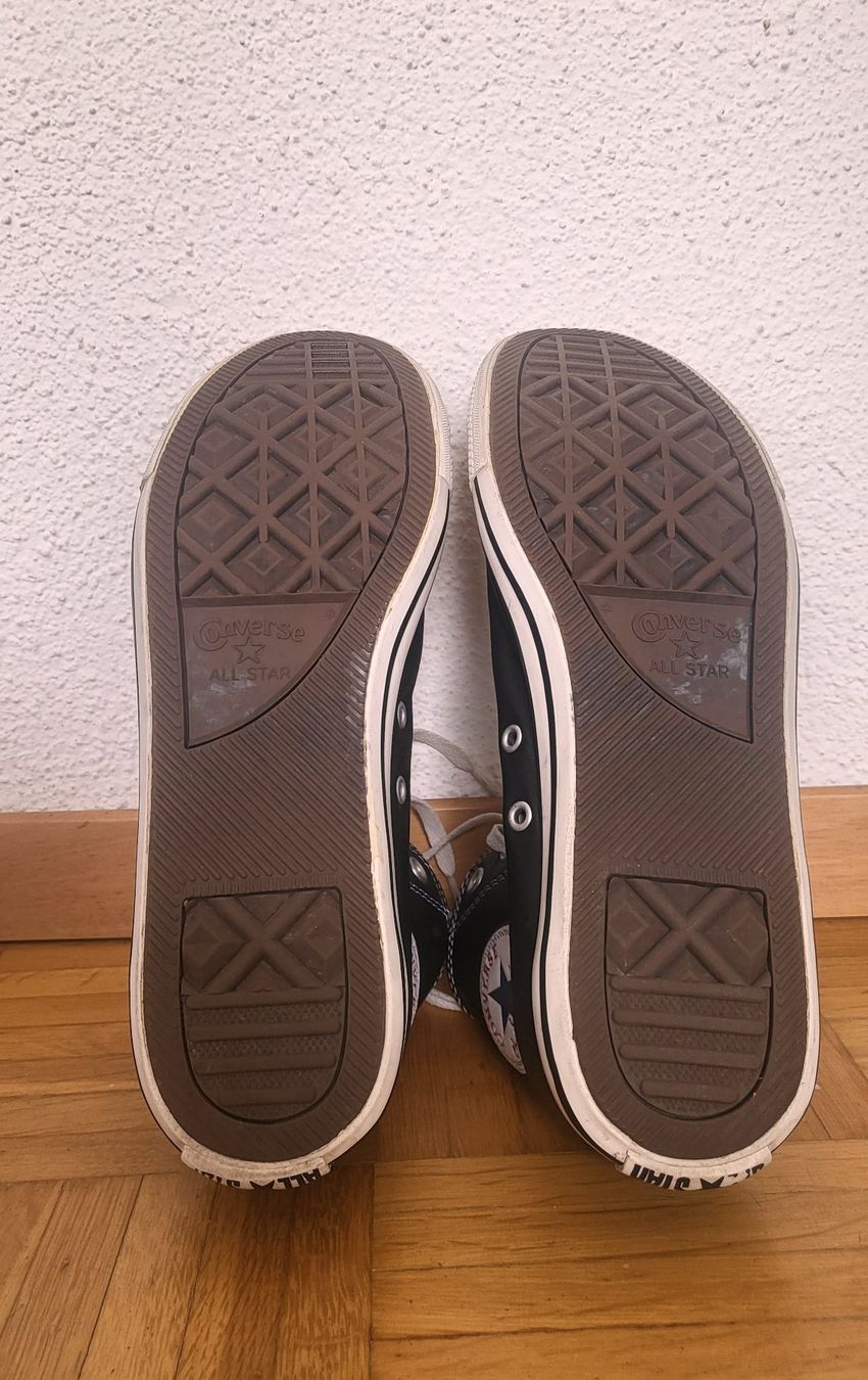 Converse Chaussures hommes: Converse All Star Ledersneaker Gr. 45 – D'occasion à Hedingen par Seikai 3
