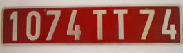 Autoschild Plaque immatriculation temporaire France Targa
