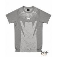 Rashguard Venum gris manches courtes MMA BJJ grappling 