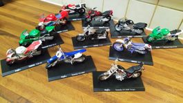 10 YAMAHA (Maisto) Modelle, Top Zustand! 1:18